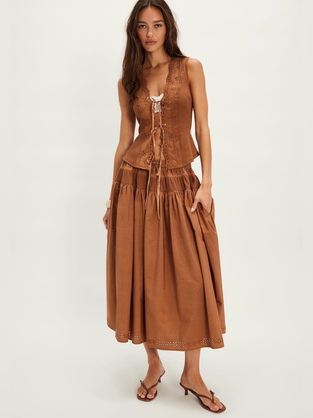 NWOT size Large Free People Gesibelle skirt set